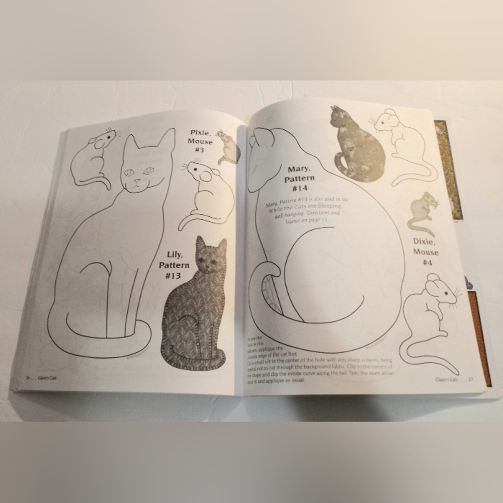 Claire's Cats 35 Quilting Designs Book by Darcy Ashton - Picture 13 of 16